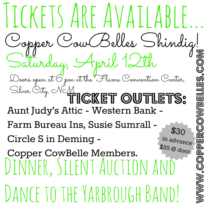 2014 Copper CowBelles Shindig - Spring Roundup!